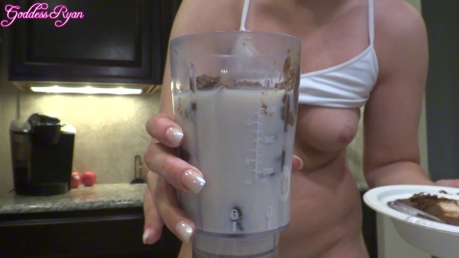 Shit Protein Shake - FullHD Quality MPEG-4 Video 1920x1080 59.940 FPS 10.1 Mb/s - (Actress: GoddessRyan 2018)