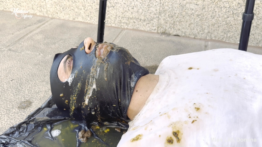Human Toilet Public Humiliation in Front of Neighbors. Part 1. P1 - UltraHD/4K