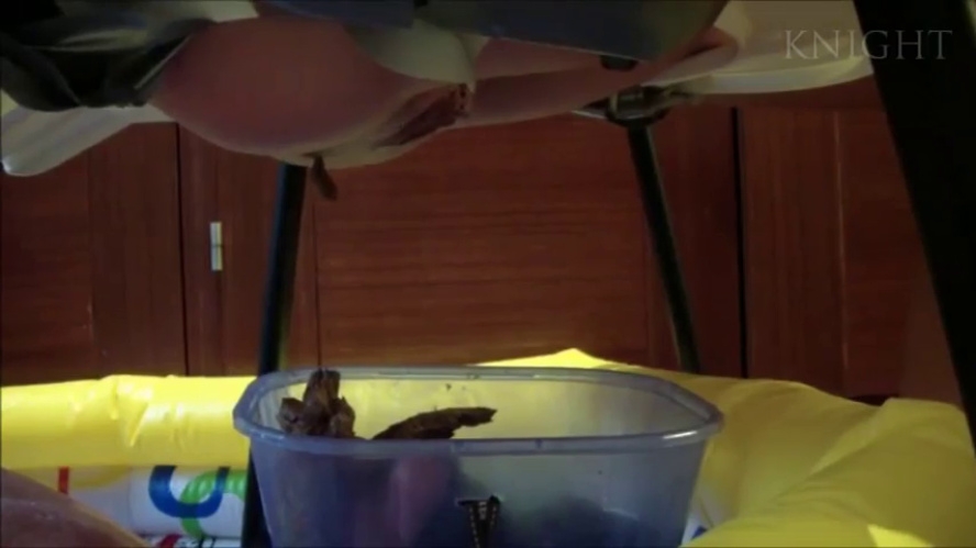 Young Girls Poop From Chair On Slave In Pool P1 - SD