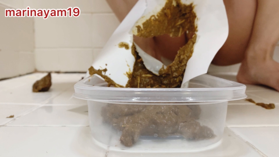 Diarrhea collection into container - FullHD  - (Actress: Marinayam19 2025)