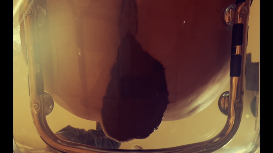 Poop in transparent chair - HD