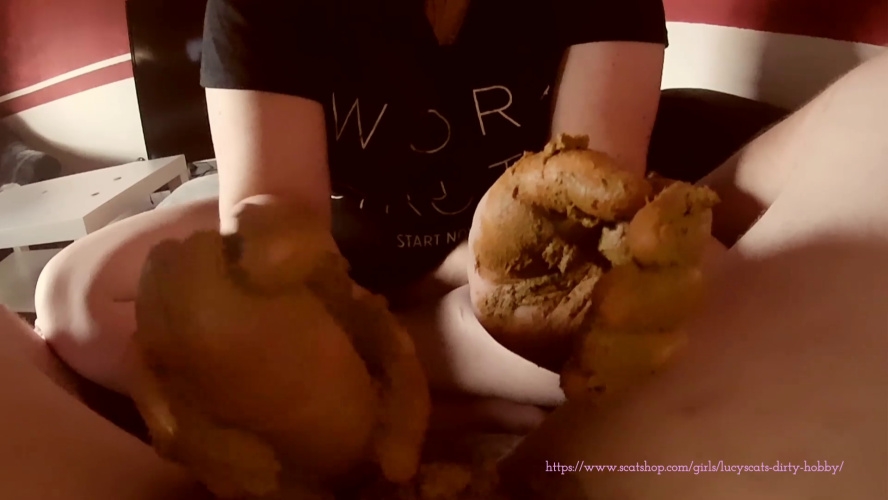 Lingerie poop ends in tasting shit smeared dick - FullHD