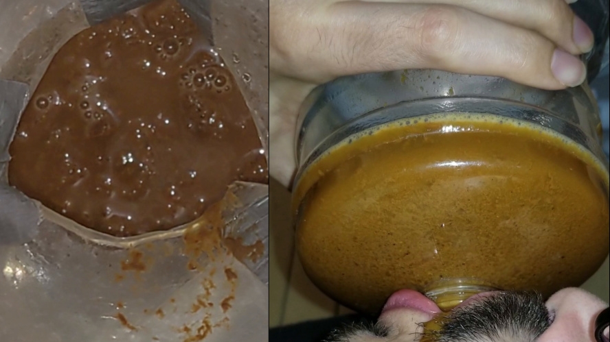 1 LITER PEE on fresh HUGE DUMP - HD