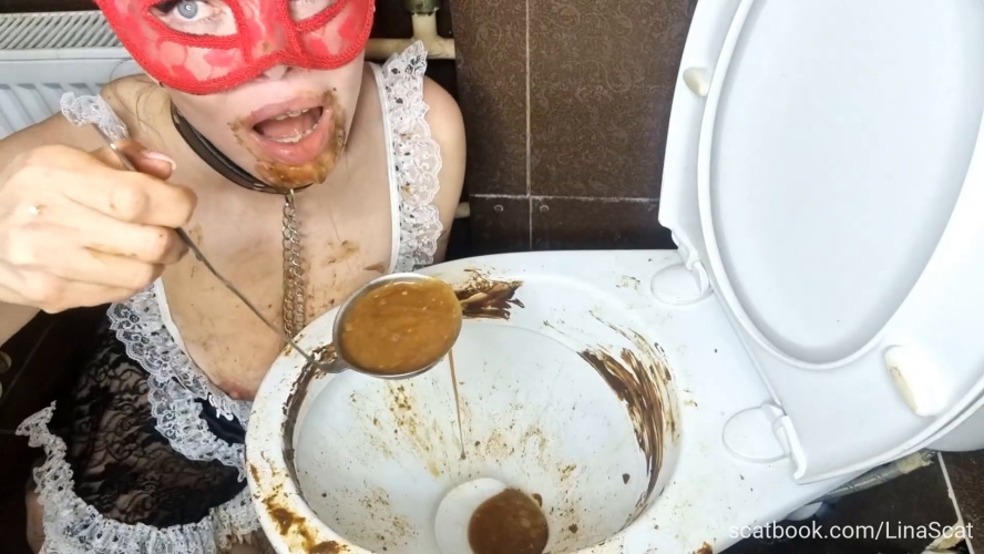 Scatlina 2026 - Cleaning the toilet by a shitty housekeeper Full version - FullHD