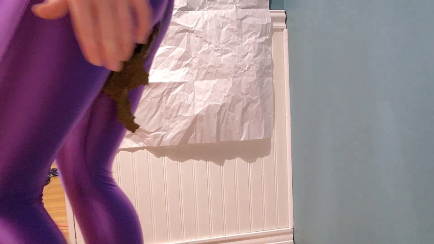 Pooing in my Purple Spandex Body Suit and Lace Jeans - FullHD  - (Actress: Nerdy Faery 2026)